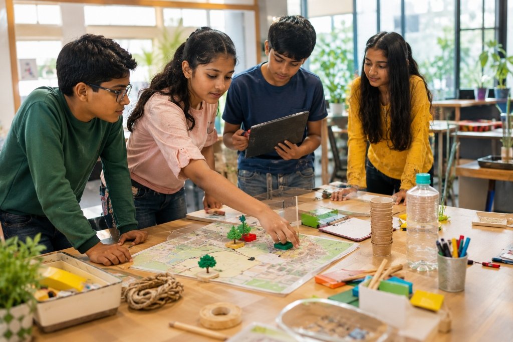 Active children life-skills classroom